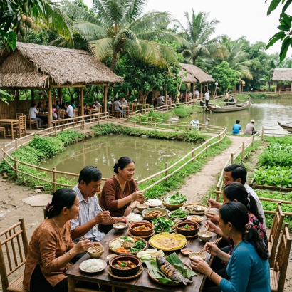 Quán Ăn Đồng Quê Bến Tre – Thưởng Thức Món Ngon Tại Vườn Xuân Quán