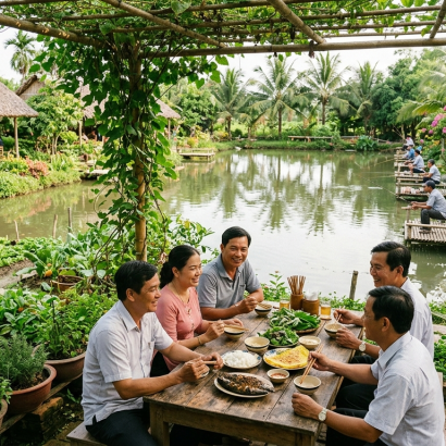 Vườn Xuân Quán – Quán Ăn Sân Vườn Bến Tre, Món Ngon Đồng Quê