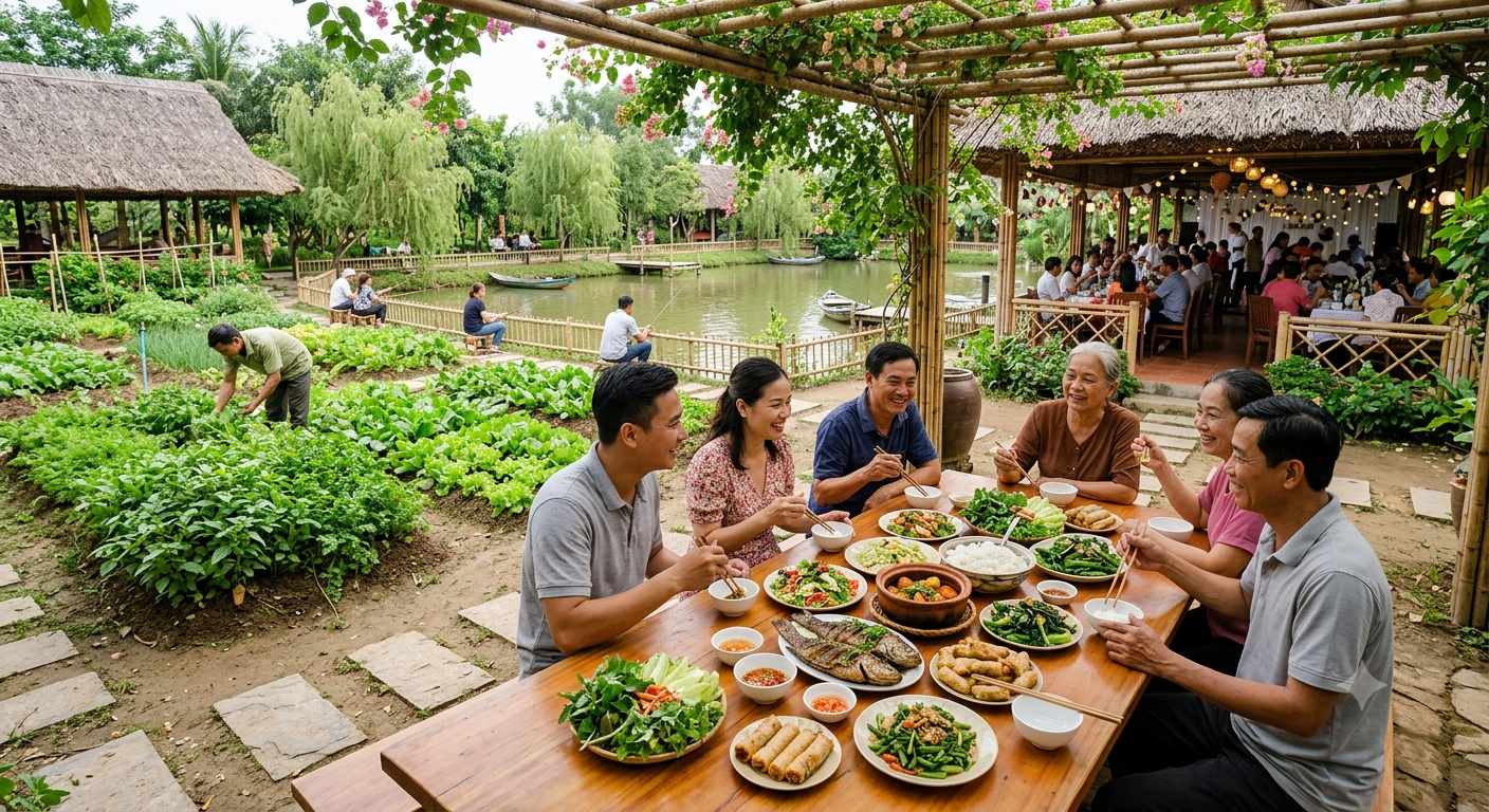 Tinh hoa ẩm thực đồng quê và nguyên liệu tươi sạch